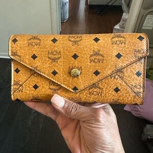 MCM Cognac Visetos Women's Wallet
